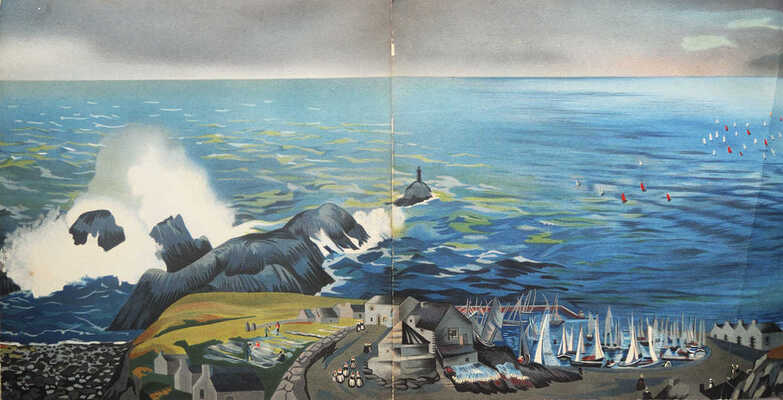 [Панорама берега / Худ. А. Экстер, текст Мари Колмон]. Panorama de la Cote. На фр. яз. [Париж]: Эрнест Фламмарион, 1938.